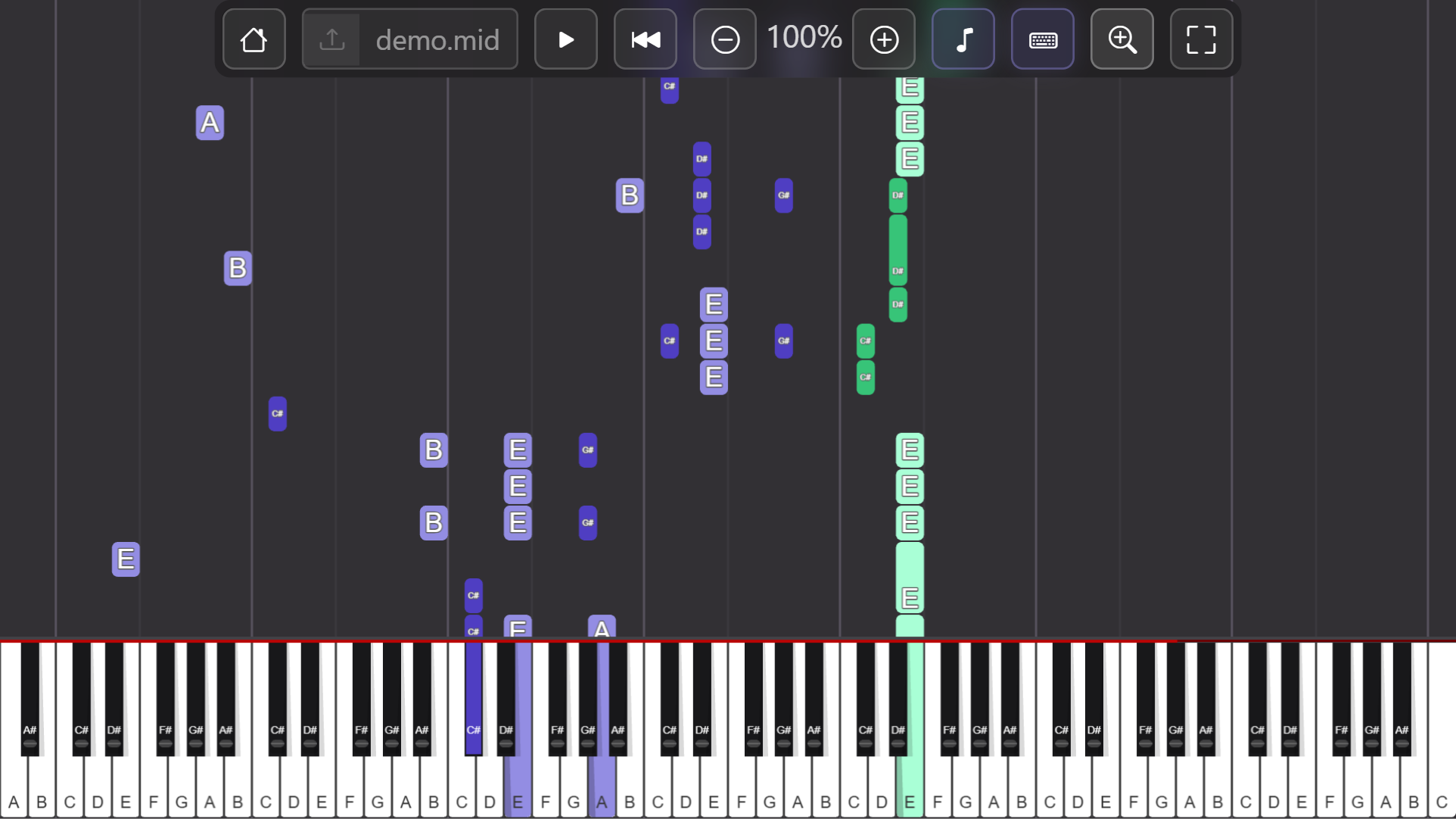 MIDI Visualiser
